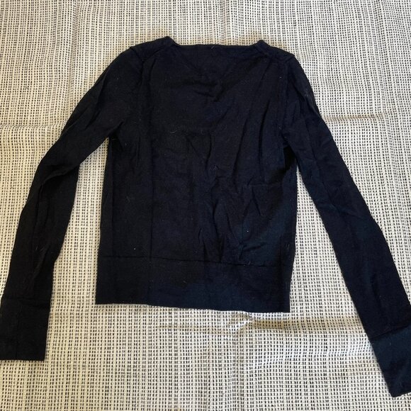 J.Crew 100% Merino Wool Black Jewel Cardigan - Picture 4 of 4